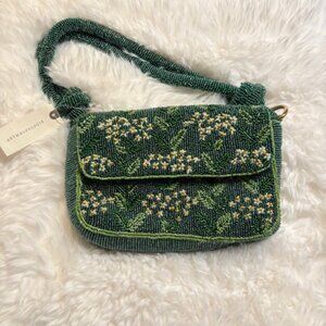 Anthropologie Fiona Beaded Bag - Knotted Flora Edition